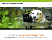 Tablet Screenshot of animalconnectionnetwork.com